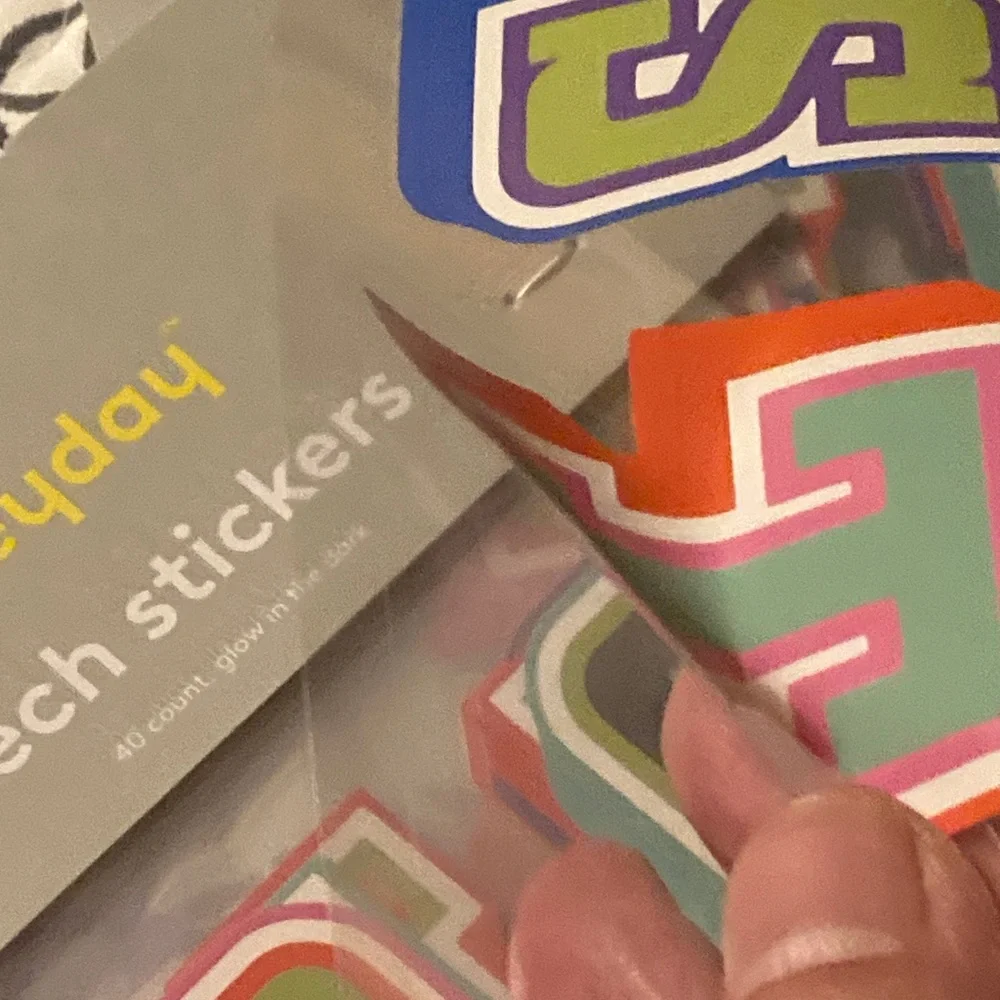 Heyday Vibrant Alphabet Tech Stickers set of 5pk